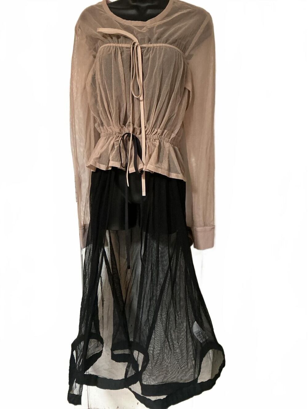 DKNY sheer coverup or dress overlay Size P/S
